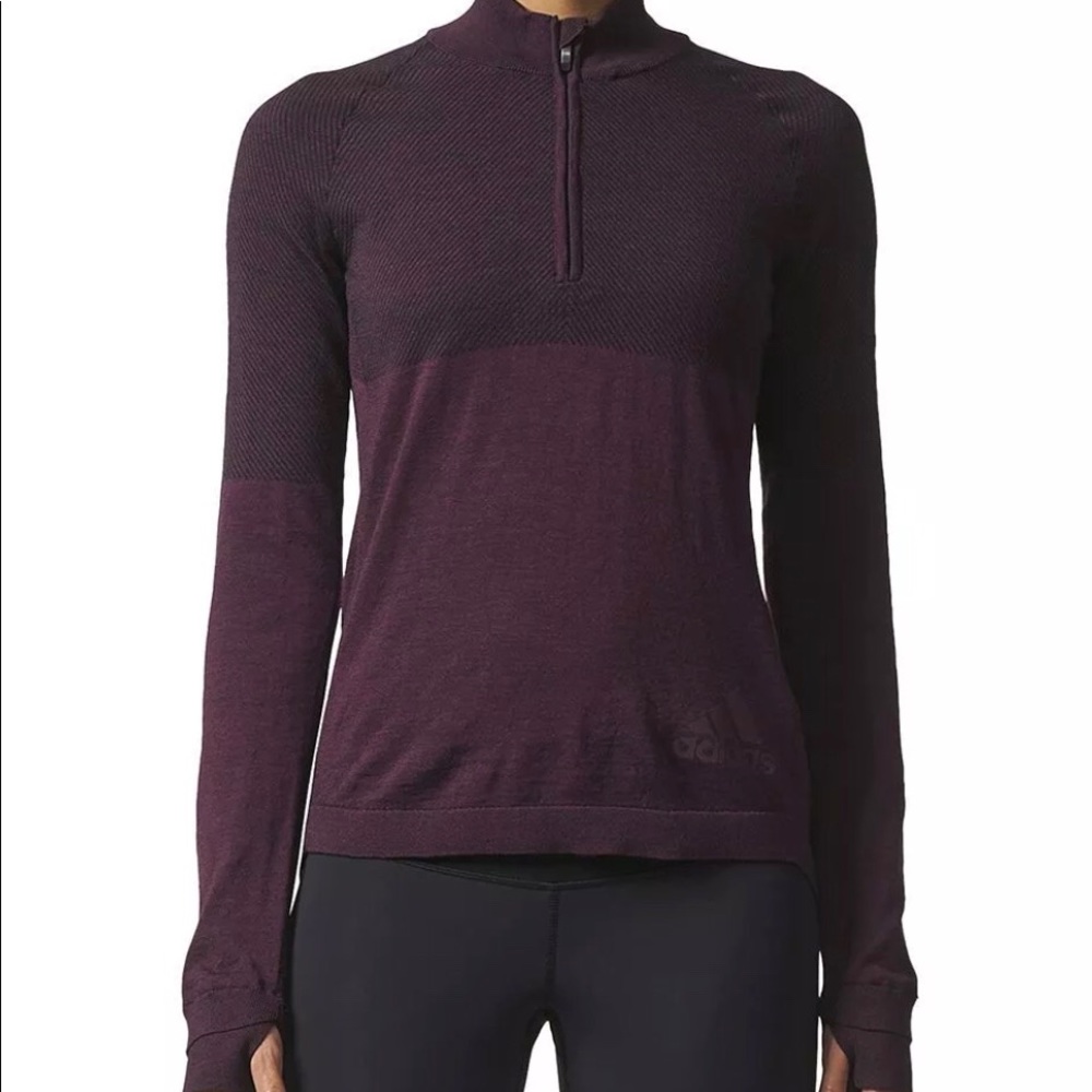 NWT Adidas climaheat long sleeve half zip